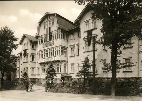 Oberhof Thueringen FDGB Erholungsheim Solidaritaet Kat. Oberhof Thueringen