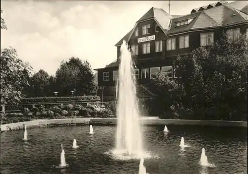 Oberhof Thueringen Erholungsheim Stachanow Brunnne Kat. Oberhof Thueringen