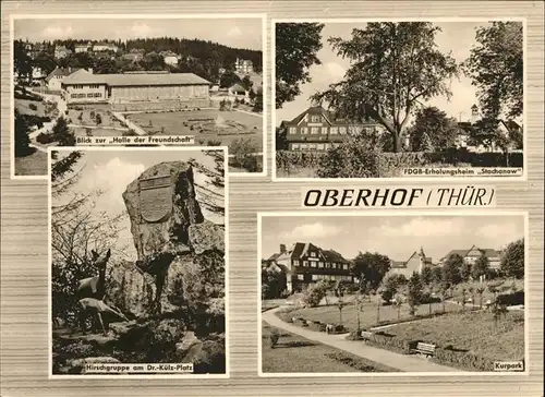 Oberhof Thueringen Erholungsheim Stachenow Kurpark Halle der Freundschaft Kat. Oberhof Thueringen