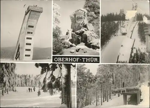 Oberhof Thueringen Schanze am Rennsteig Kat. Oberhof Thueringen