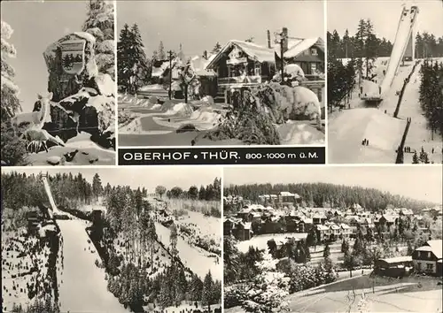 Oberhof Thueringen Im Schnee Sprunschanz Kat. Oberhof Thueringen