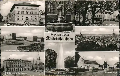 Kaiserslautern Stiftskirche Karlsberg Fackelbrunnen Kat. Kaiserslautern