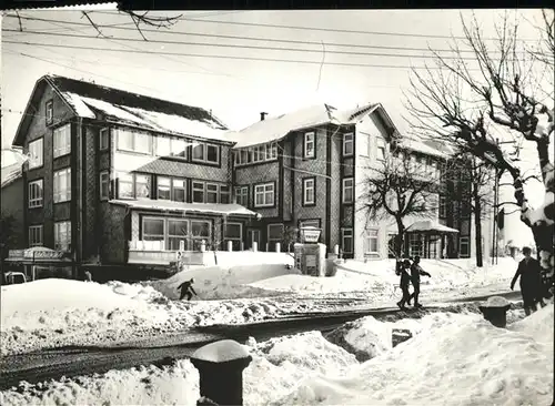 Oberhof Thueringen Erholungsheim Dimitroff Schnee Kat. Oberhof Thueringen