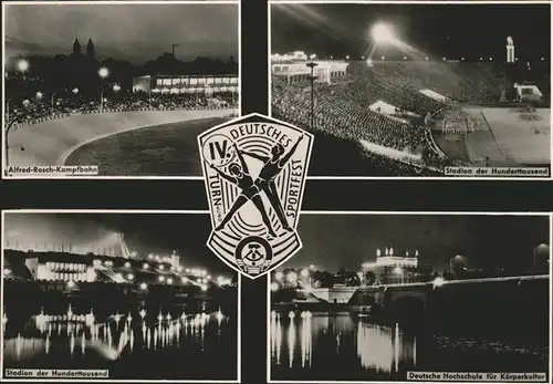 Leipzig Alfred Rosch Kampfbahn Stadion Hunderttausend Hochschule Koerperkultur Kat. Leipzig