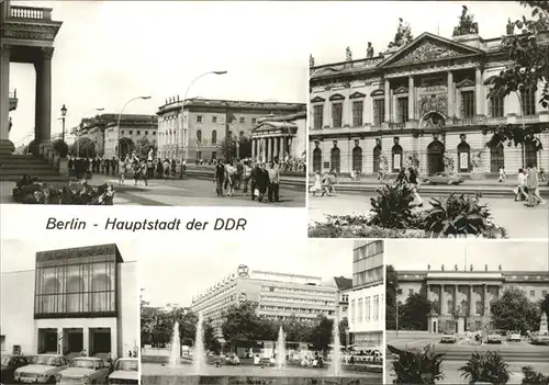 Berlin Unter den Linden Museum Humboldt-Uni Komische Oper Kat. Berlin