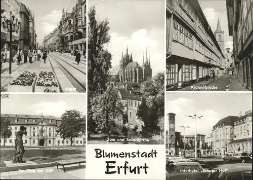 Erfurt Kraemerbruecke Interhotel Erfurter Hotel Platz DSF Anger Kat. Erfurt