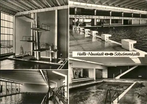 Halle Saale Schwimmhalle Kat. Halle