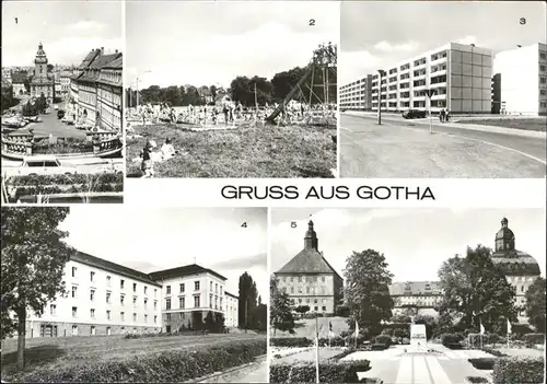 Gotha Thueringen Fachschule Finanzwirtschaft Volksbad / Gotha /Gotha LKR