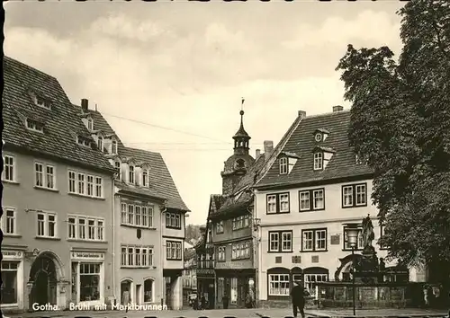 Gotha Thueringen Bruehl Marktbrunnen / Gotha /Gotha LKR