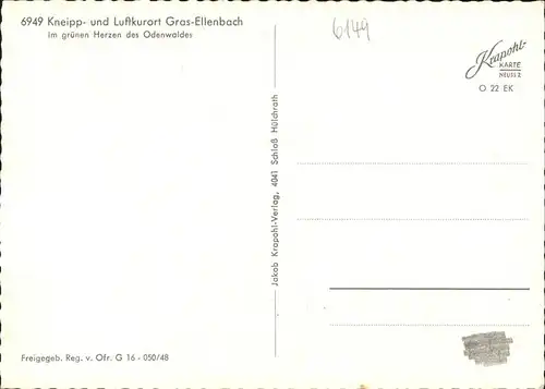 Grasellenbach Fliegeraufnahme Kat. Grasellenbach