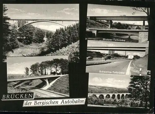 Remscheid Bruecken der Bergischen AUtobahn Kat. Remscheid