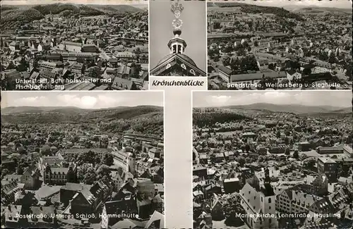 Siegen Westfalen Kroenchenblicke Welfersberg Sieghuette Loehrstr. Mariakirche Unteres Schloss  / Siegen /Siegen-Wittgenstein LKR