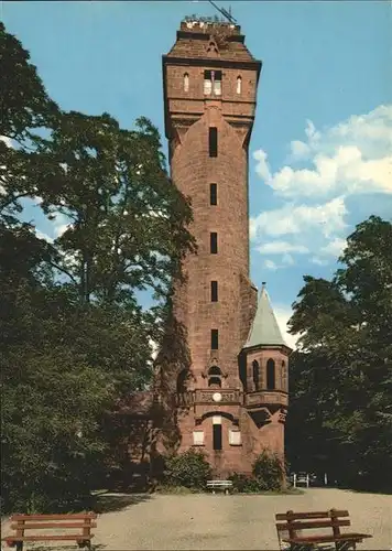 Marburg Lahn Aussichtsturm Gaststaette Spiegelslust Kat. Marburg