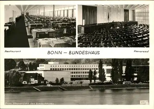Bonn Rhein Bundeshaus / Bonn /Bonn Stadtkreis