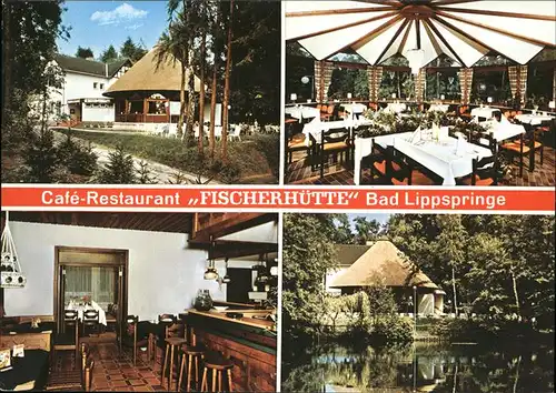 Bad Lippspringe Cafe Restaurant Fischerhuette Kat. Bad Lippspringe