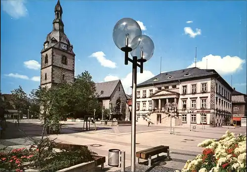 Detmold Fussgaengerzone Markt Kat. Detmold