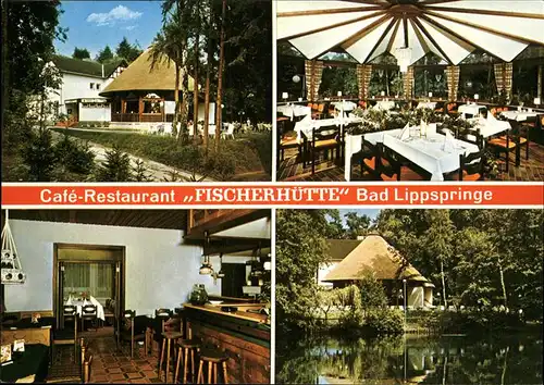 Bad Lippspringe Cafe Restaurnat Fischerhuette Kat. Bad Lippspringe