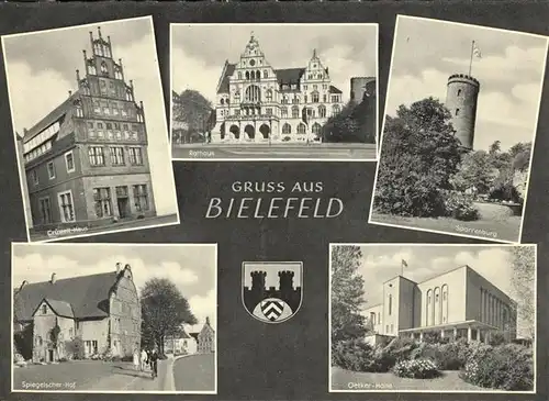 Bielefeld Wappen Sparrenburg Oetker Haus  Kat. Bielefeld