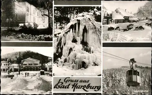 Bad Harzburg Casino Kurhaus Molkenhaus Schwebebahn Radau Wasserfall Winterimpressionen Kat. Bad Harzburg