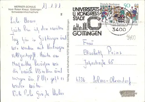 Goettingen Niedersachsen Werner Schule Schwesternhochschule / Goettingen /Goettingen LKR