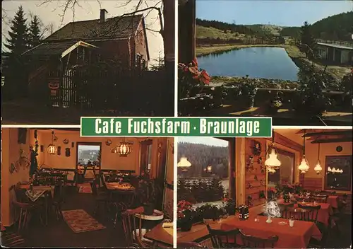 Braunlage Cafe Fuchsfarm Waldbad Kat. Braunlage
