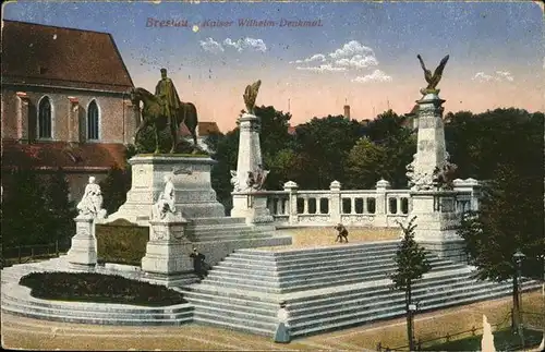 Breslau Niederschlesien Kaiser Wilhelm Denkmal Kat. Wroclaw