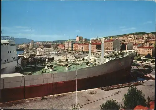 Rijeka Hafen Schiffe Kat. Rijeka