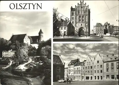 Allenstein Olsztyn Teilansichten Schloss Torbogen Zamek Wysoka Brama Kamieniczki w rynku / Olsztyn /