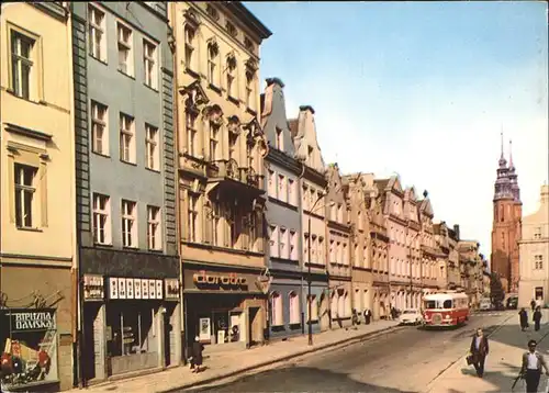 Opole Oberschlesien Fragment Rynku Kirche Kat. Oppeln Oberschlesien