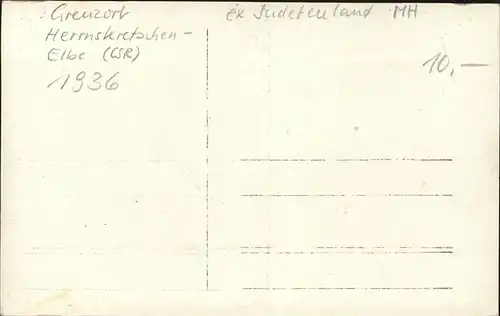 Herrnskretschen Tschechien Boehmen Grenzort Teilansicht Sudetenland Kat. Hrensko