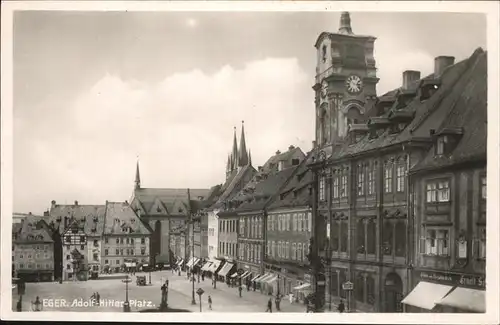 Eger Tschechien Boehmen A.H. Platz Sudetenland  Kat. Cheb