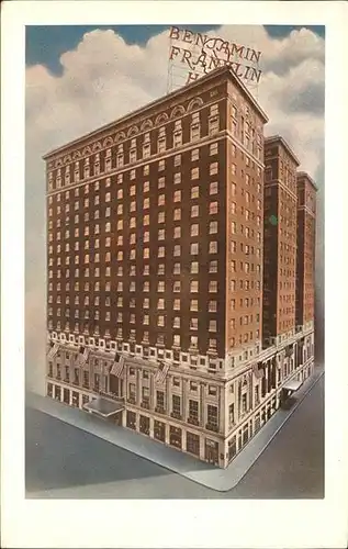 Philadelphia Pennsylvania Benjamin Franklin Hotel Kuenstlerkarte Kat. Philadelphia