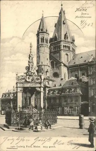 Mainz Rhein Dom Marktbrunnen / Mainz Rhein /Mainz Stadtkreis