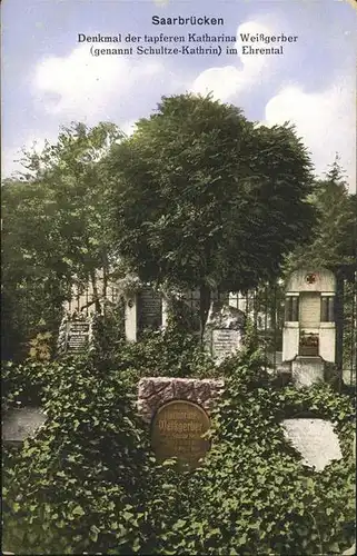 Saarbruecken Denkmal Katharina Weissgerber Kat. Saarbruecken