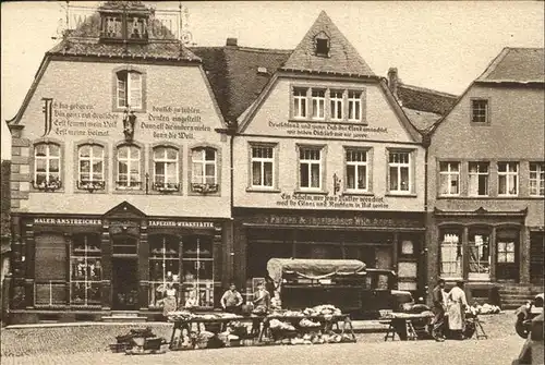 St Wendel Haeuser mit Bekenntisspruechen Domplatz Kat. Sankt Wendel