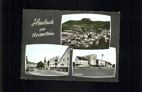 Heubach Wuerttemberg Postplatz Marktplatz / Heubach /Ostalbkreis LKR