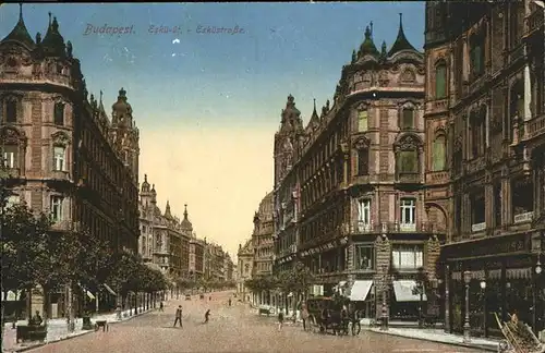 Budapest Eskuestrasse Pferdekutsche Feldpost Kat. Budapest