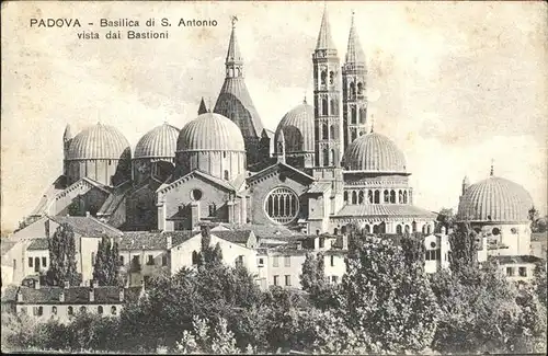 Padova Basilica di S. Antonio vista dai Bastioni Kat. Padova