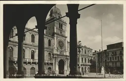 Padova Palazzo del Capitanio e Torre Dell Orologio Kat. Padova