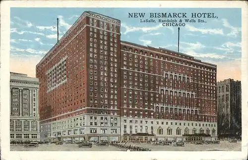 Chicago Illinois New Bismarck Hotel Kat. Chicago