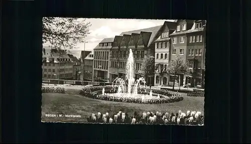 Siegen Westfalen Siegen Marktplatz Springbrunnen x / Siegen /Siegen-Wittgenstein LKR