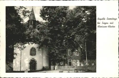 Siegen Westfalen Siegen Kapelle Eremitage Klarissen Kloster * / Siegen /Siegen-Wittgenstein LKR