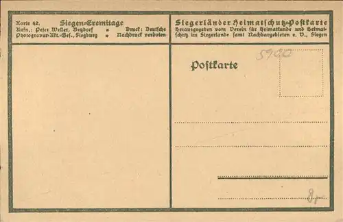 Siegen Westfalen Siegen Eremitage * / Siegen /Siegen-Wittgenstein LKR