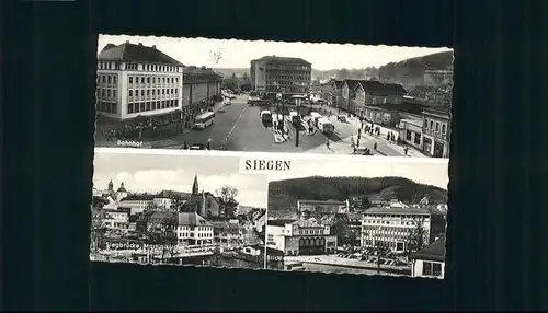 Siegen Westfalen Siegen Bahnhof Siegbruecke Martini Kirche  Fischbacherberg x / Siegen /Siegen-Wittgenstein LKR