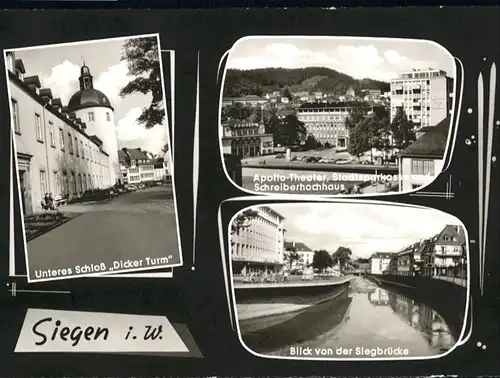 Siegen Westfalen Siegen Dicker Turm Apollo Theater Schreiberhochhaus x / Siegen /Siegen-Wittgenstein LKR