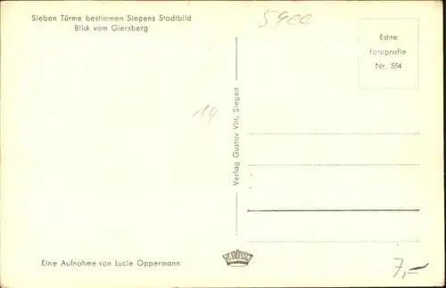 Siegen Westfalen Siegen  * / Siegen /Siegen-Wittgenstein LKR