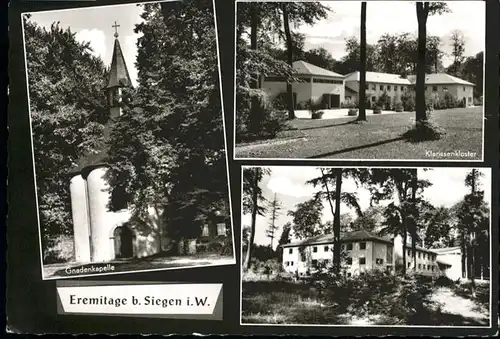 Siegen Westfalen Siegen Gnadenkapelle Klarissenkloster Eremitage * / Siegen /Siegen-Wittgenstein LKR