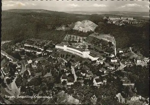 Siegen Westfalen Siegen Fliegeraufnahme Jungstilling Krankenhaus x / Siegen /Siegen-Wittgenstein LKR