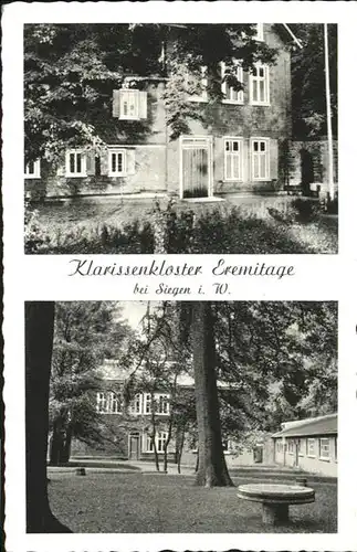 Siegen Westfalen Siegen Klarissenkloster Eremitage * / Siegen /Siegen-Wittgenstein LKR