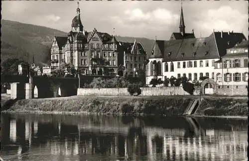 wb01971 Bernkastel-Kues Bernkastel-Kues Mosel St. Nikolaus-Hospital Hotel Drei Koenige x Kategorie. Bernkastel-Kues Alte Ansichtskarten